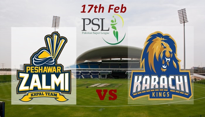 Karachi Kings VS Peshawar Zalmi Live T20 17th Feb 2016 Predictions