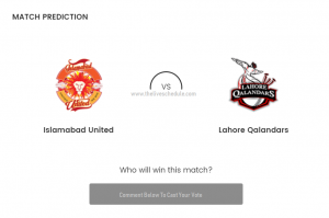 Lahore Qalandars VS Islamabad United Live T20 14th Feb 2023 Predictions