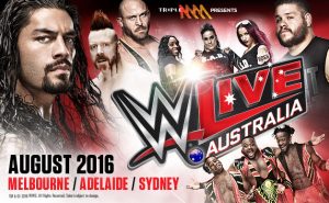 WWE Australia Tour 2016 Live Matches Date And Time In India, Poster