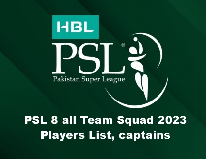PSL 8 all Team Squad 2023 Players List, captains