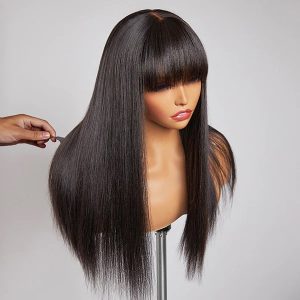 Benefits of V-part straight wig
