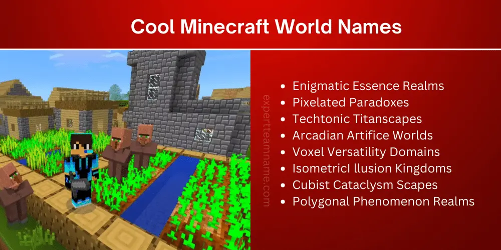 Cool Minecraft World Names